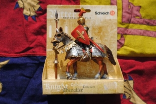 Sch70017 KNIGHT W LANCE ON HORSE